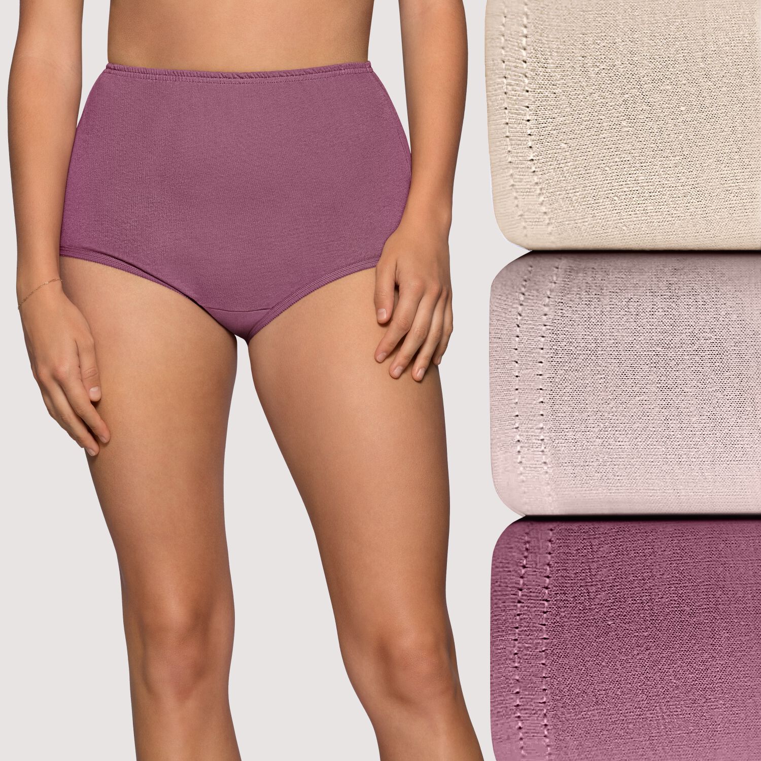 Cotton Underwear for Women Bikini Panty Soft Full Back Coverage Briefs 4  Pack 