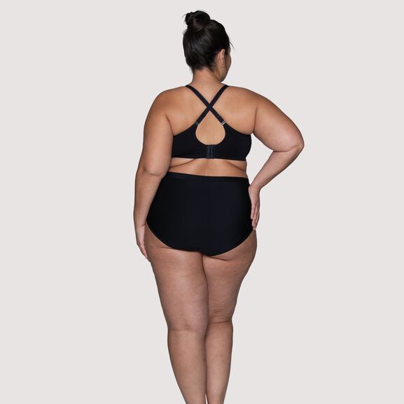 Vanity Fair Women's Beyond Comfort Full Figure Midnight Black Size 44d 6ync  for sale online