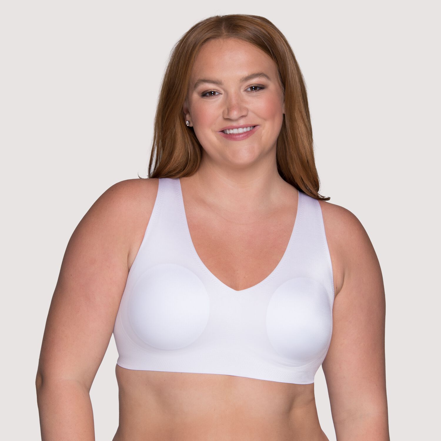 Front Closure Non-wired Push Up Sports Bra With 3 Rows Of 6 Hooks
