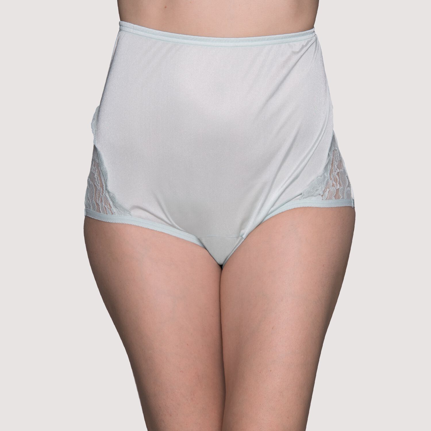 Assorted Size 7 100% Nylon BIKINI Pantie W Matching Elastic Lace BIKINI