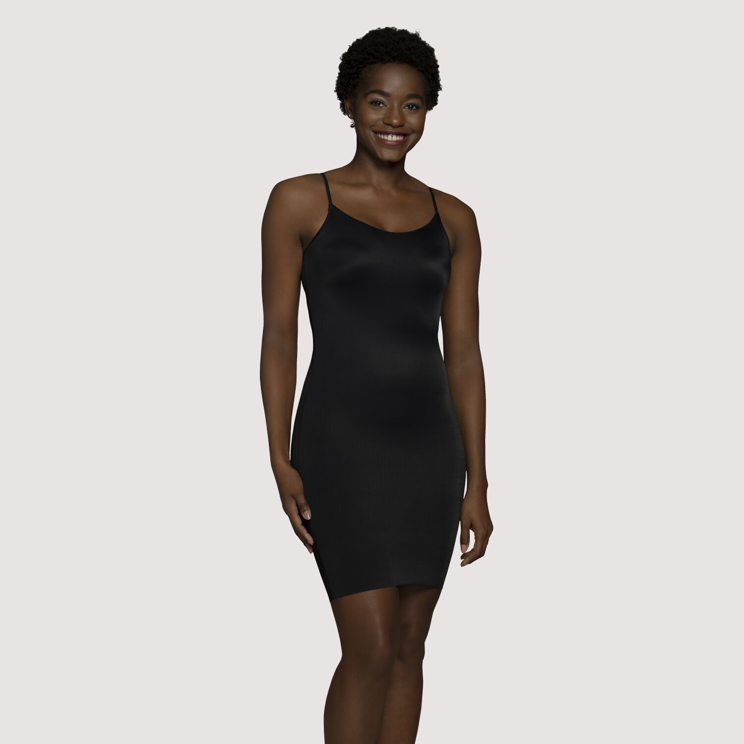 Vanity Fair Women's Lightweight Smoothing Slip Short (S-3XL), Seamless  Leg-Black, Medium at  Women's Clothing store