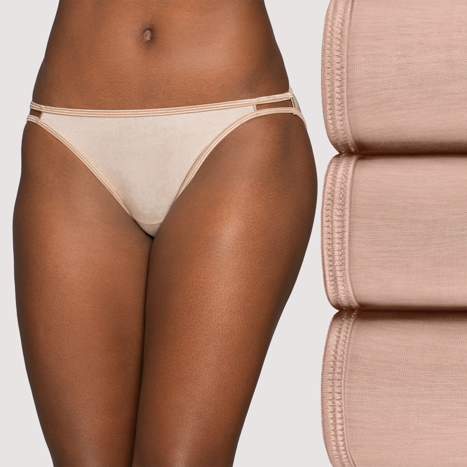 Calvin Klein Women's Thong/String 3-Pack Cotton Underwear XL