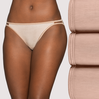 Hanes 3-Pack Women's Premium Comfort Flex Fit Microfiber Bikini No