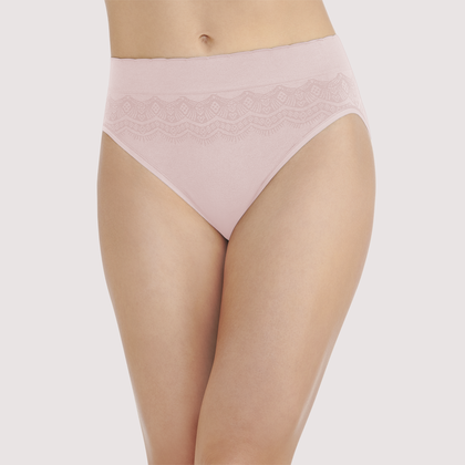 Vanity Fair Women's Underwear Nearly Invisible Panty,, Damask Neutral, Size  6.0 83626130795