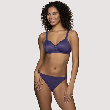 Body Caress® Full Coverage Wireless Bra Moody Blue