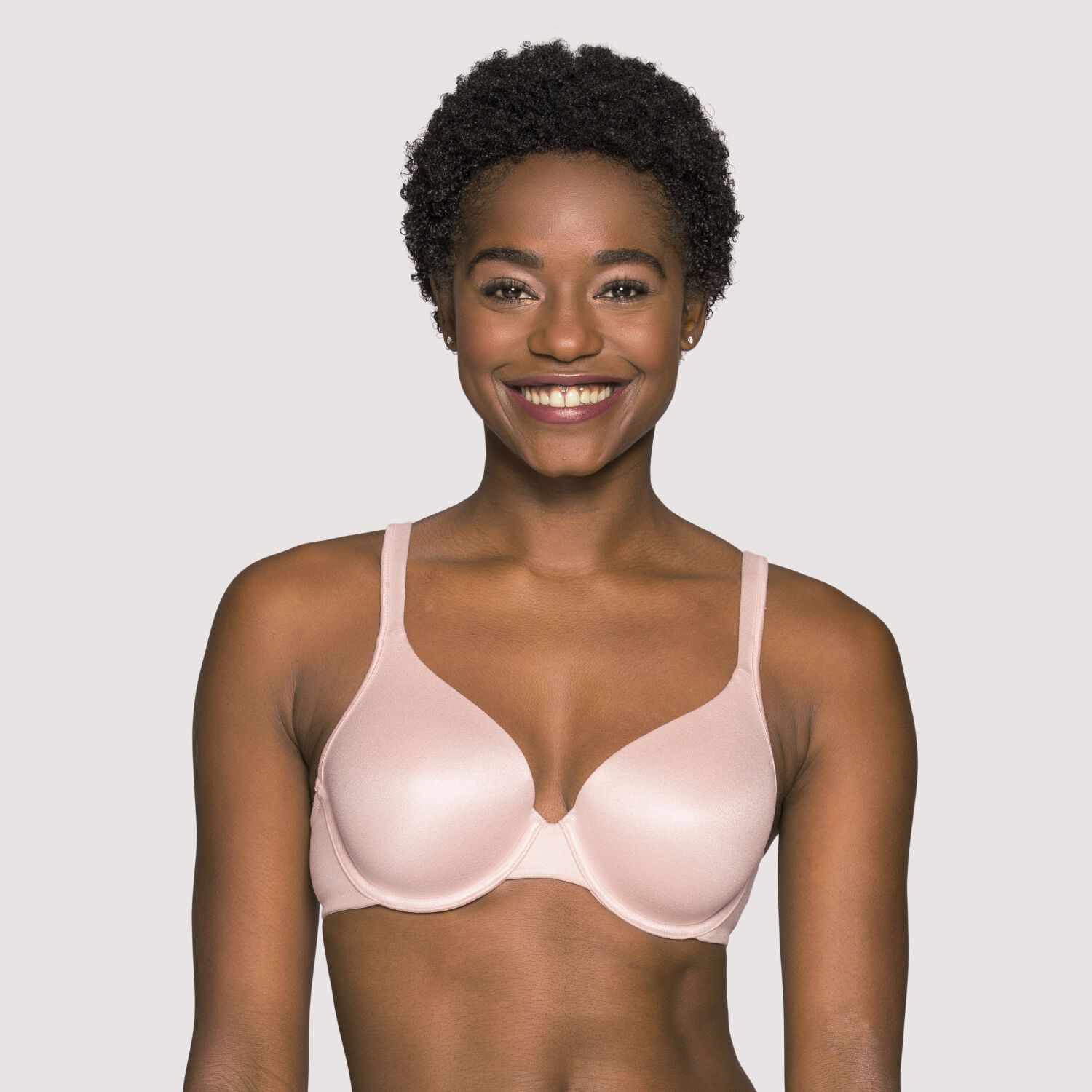 Womens 3-Pack Shaped Microfiber Bra with Perfect Coverage, Assorted