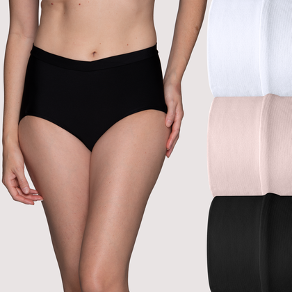 Buy Lenzey Women's Cotton Mid Waist Comfort Panty Briefs / Hipster