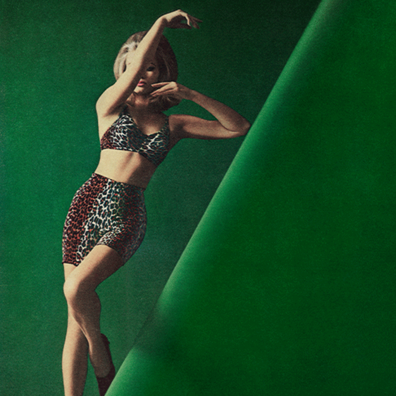 1950s Vintage Vanity Fair Leopard Bra